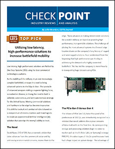 Utilizing low latency,  high-performance solutions to increase battlefield mobility