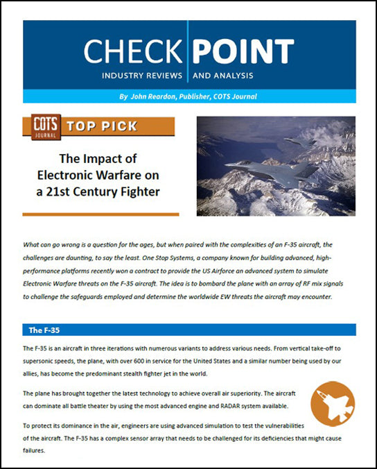 The Impact of Electronic Warfare on a 21st Century Fighter