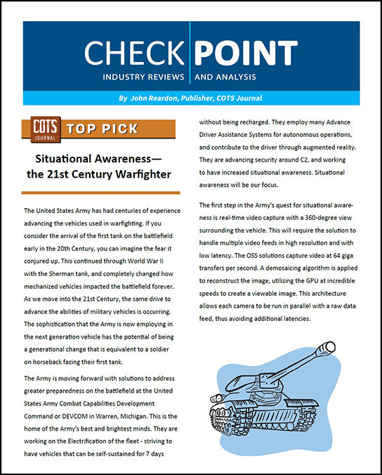Situational Awareness — The 21st Century Warfighter